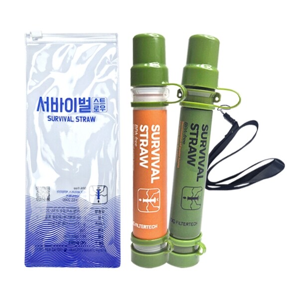 필터테크-세상의 모든 필터 [EVENT] 휴대용 서바이벌 스트로우 FSS-2000 정수필터 생존 빨대 Portable Survival Straw FSS-2000 Water Filter Survival Straw